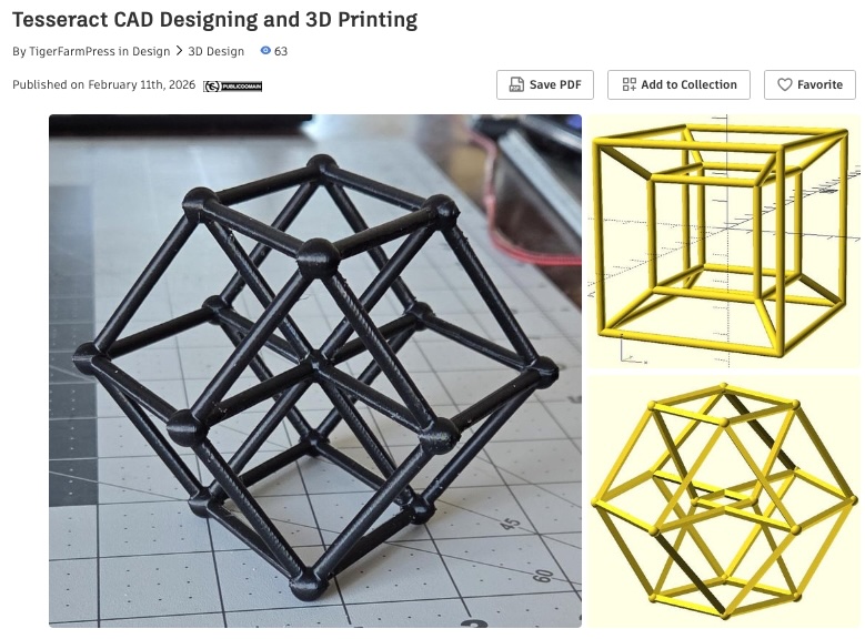 4Cube 3D print Instructable